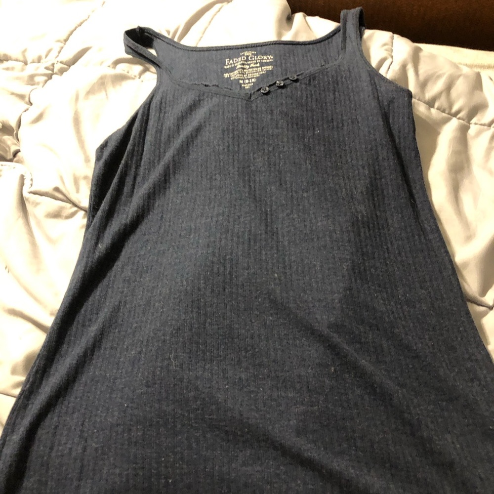 faded glory blue tank top